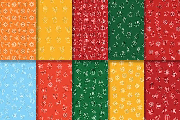 40 Christmas Seamless Patterns in Patterns - product preview 8