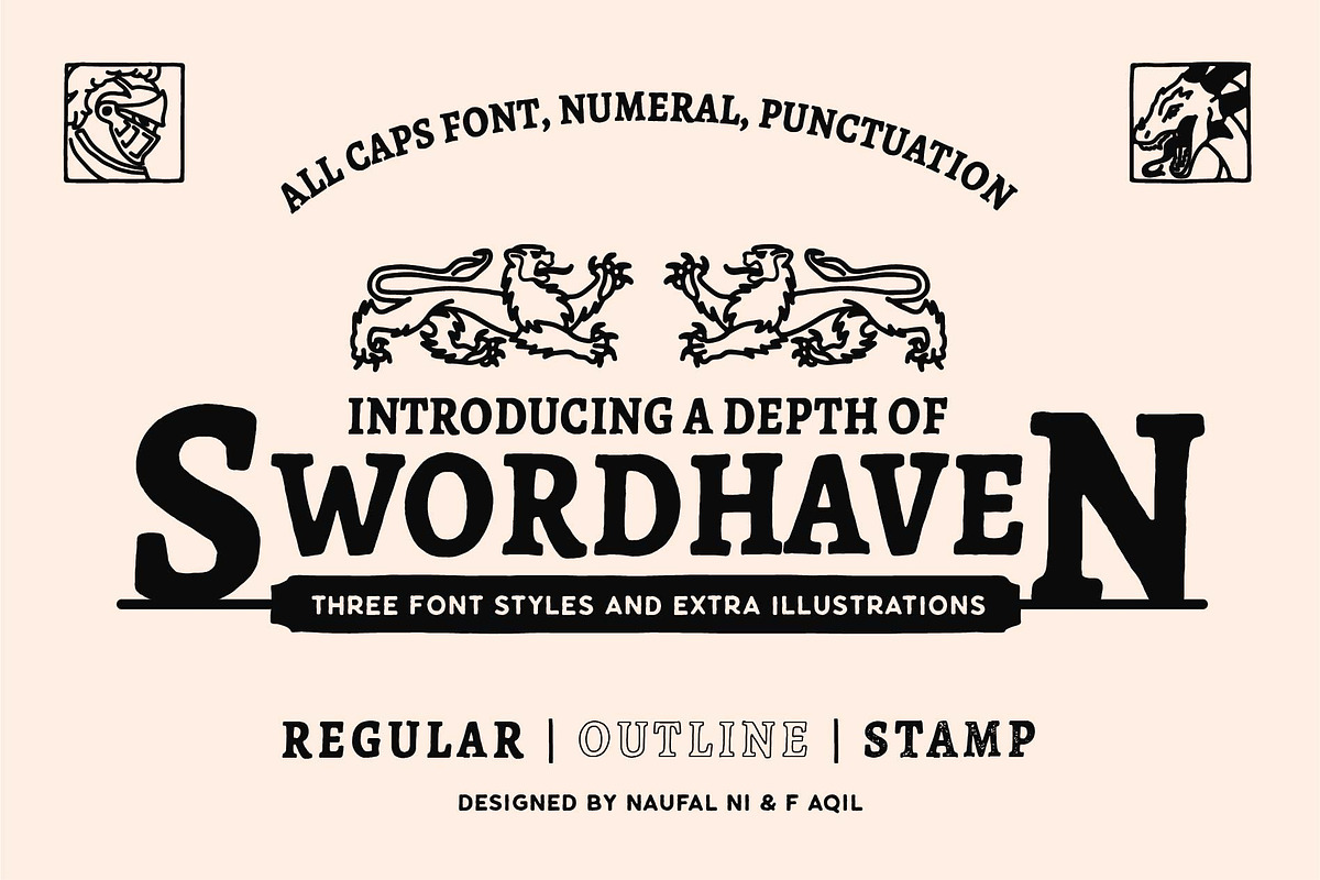 SWORDHAVEN - Extra Illustrations in Slab Serif Fonts - product preview 8