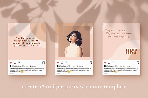 Henna Instagram puzzle | CANVA in Instagram Templates - product preview 5