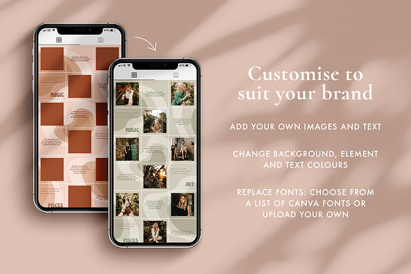 Henna Instagram puzzle | CANVA in Instagram Templates - product preview 7