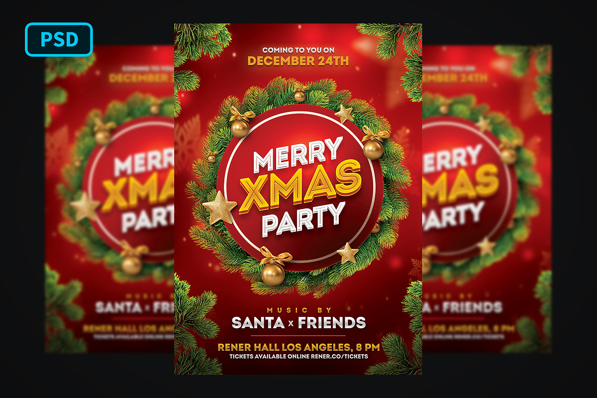 Merry Christmas Flyer Template in Flyer Templates - product preview 8
