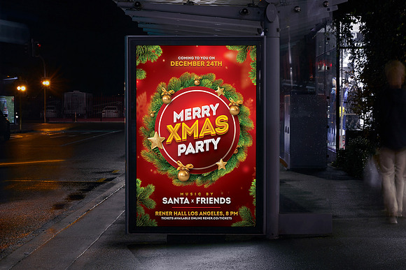Merry Christmas Flyer Template in Flyer Templates - product preview 3