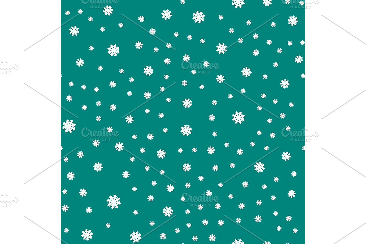 Seamless Pattern Snowflakes Endless in Objects - product preview 8
