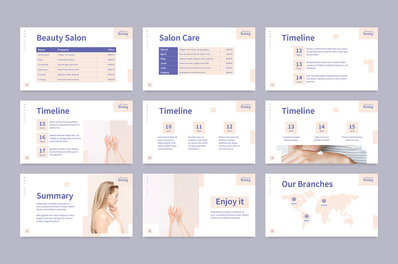 Skin Beauty Clinic Presentation in PowerPoint Templates - product preview 11