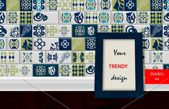 Azulejo tile Collection. Vector in Patterns - product preview 1