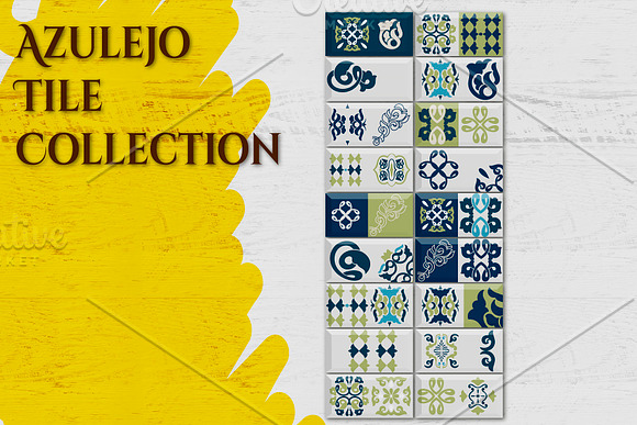 Azulejo tile Collection. Vector in Patterns - product preview 4