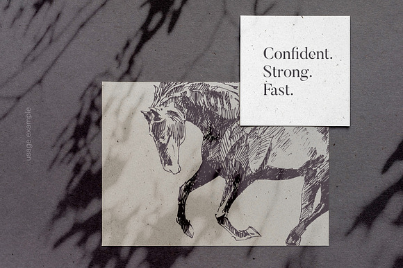 Sketch of a galloping horse in Illustrations - product preview 3