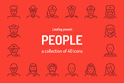 People Line Icons