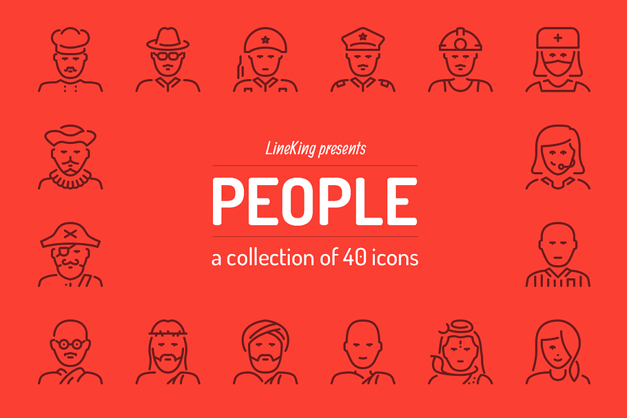 People Line Icons in Icons - product preview 8