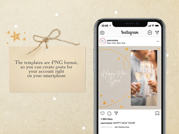 CHRISTMAS MOOD Instagram Templates in Instagram Templates - product preview 4