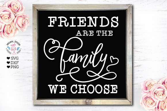 Friends are the Family we Choose in Illustrations - product preview 1