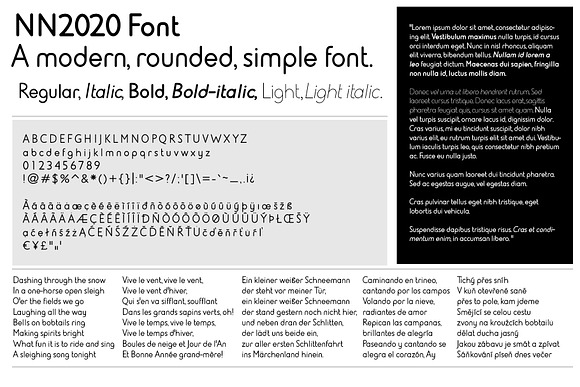 NN2020 Modern, rounded, simple font in Sans-Serif Fonts - product preview 1