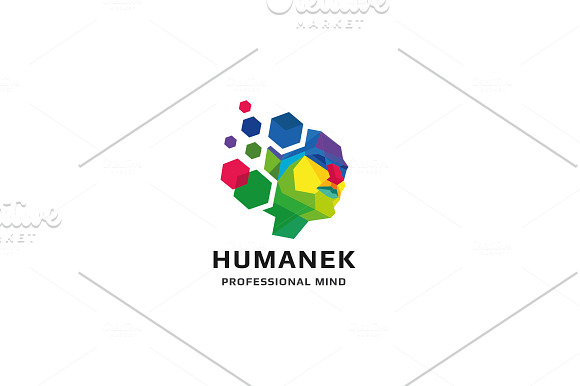 Human Brain Technology Logo in Logo Templates - product preview 2