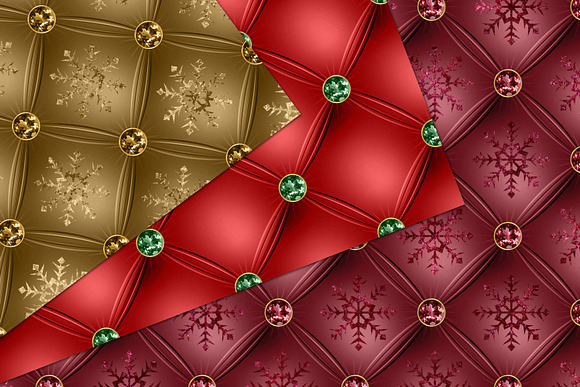 Tufted Christmas Digital Paper in Patterns - product preview 2