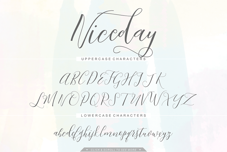 Niceday Script Font in Script Fonts - product preview 1