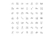 Business and finance linear icons