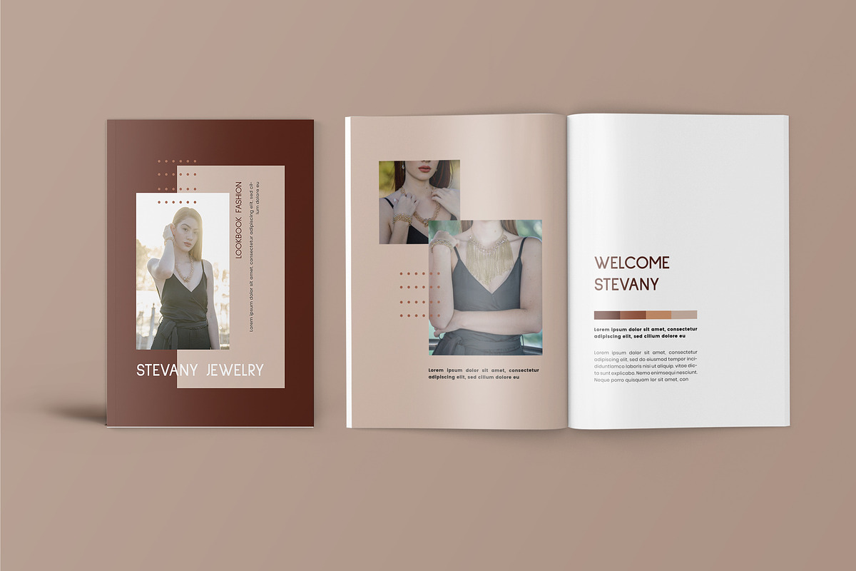 Stevany Jewelry Lookbook in Brochure Templates - product preview 8