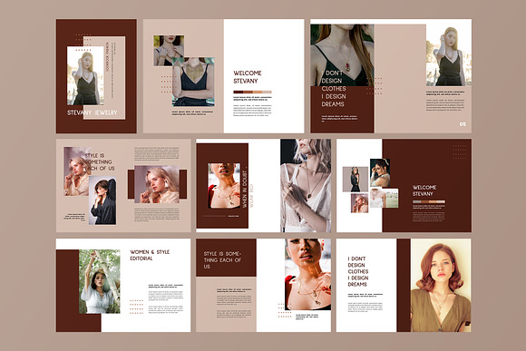 Stevany Jewelry Lookbook in Brochure Templates - product preview 4