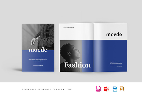 Moede Fashion Lookbook Catalogue in Brochure Templates - product preview 1