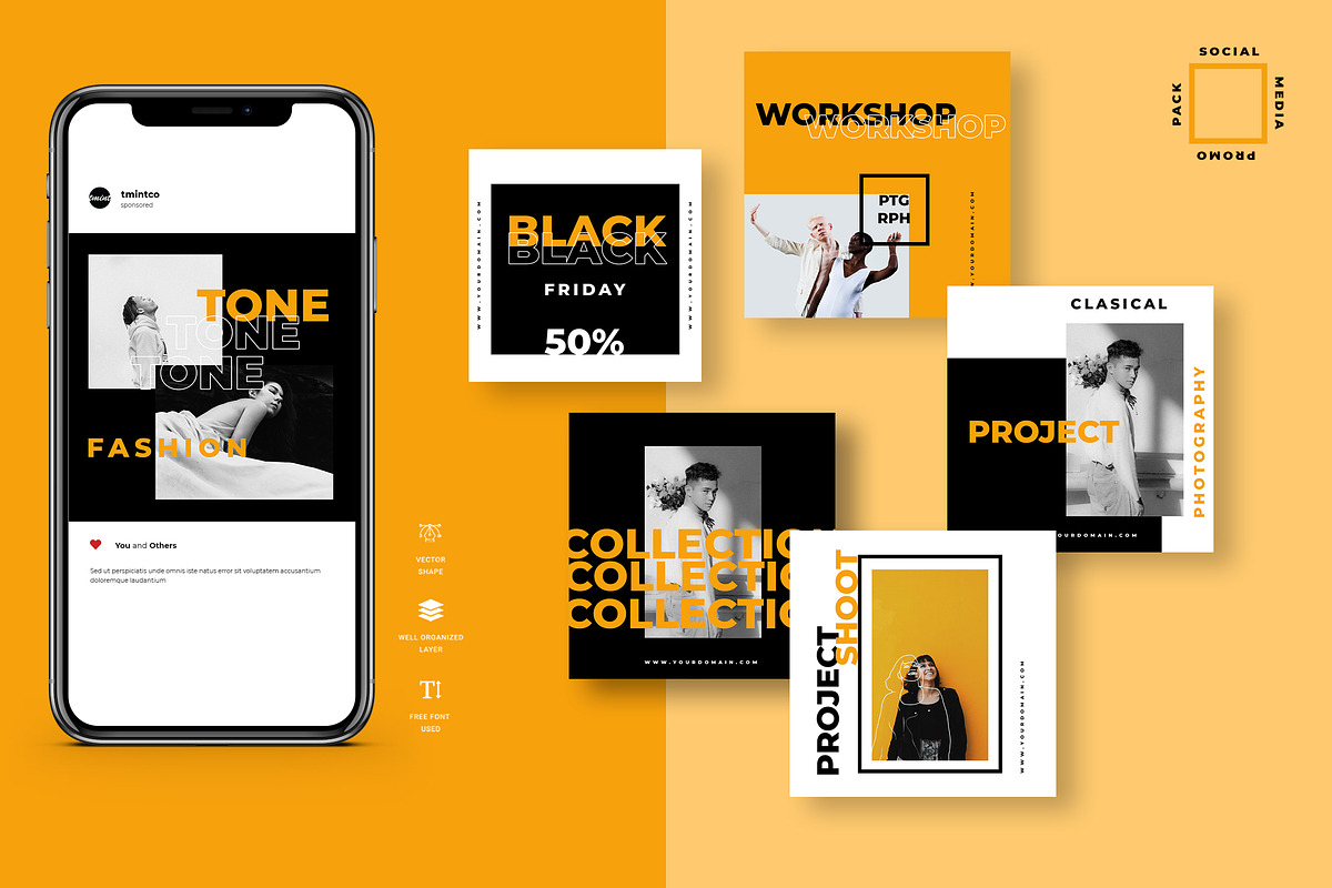 One Duotone Instagram Post Template in Instagram Templates - product preview 8