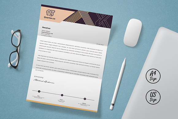 Letterhead Pad Ms Word & Mac Pages in Stationery Templates - product preview 3