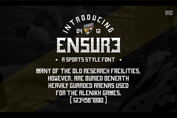 Ensure Sports Gothic in Blackletter Fonts - product preview 1