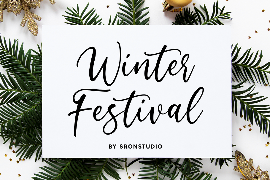Winter Festival - Calligraphy Font in Script Fonts - product preview 8