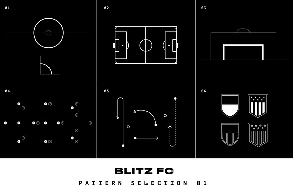 BLITZ F.C. - FUTBOL VECTOR PACK in Patterns - product preview 3