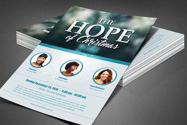 The Hope of Christmas Church Flyer