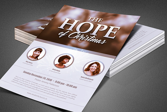 The Hope of Christmas Church Flyer in Flyer Templates - product preview 1