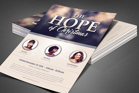 The Hope of Christmas Church Flyer in Flyer Templates - product preview 2