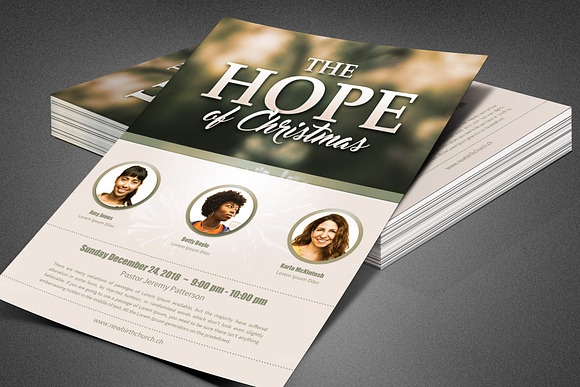 The Hope of Christmas Church Flyer in Flyer Templates - product preview 3