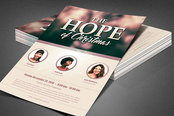 The Hope of Christmas Church Flyer in Flyer Templates - product preview 4