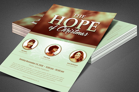 The Hope of Christmas Church Flyer in Flyer Templates - product preview 5