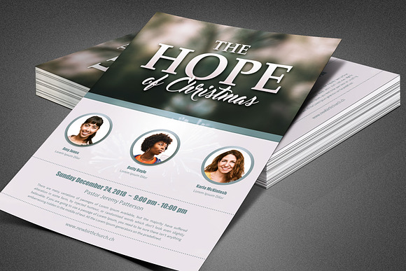 The Hope of Christmas Church Flyer in Flyer Templates - product preview 6