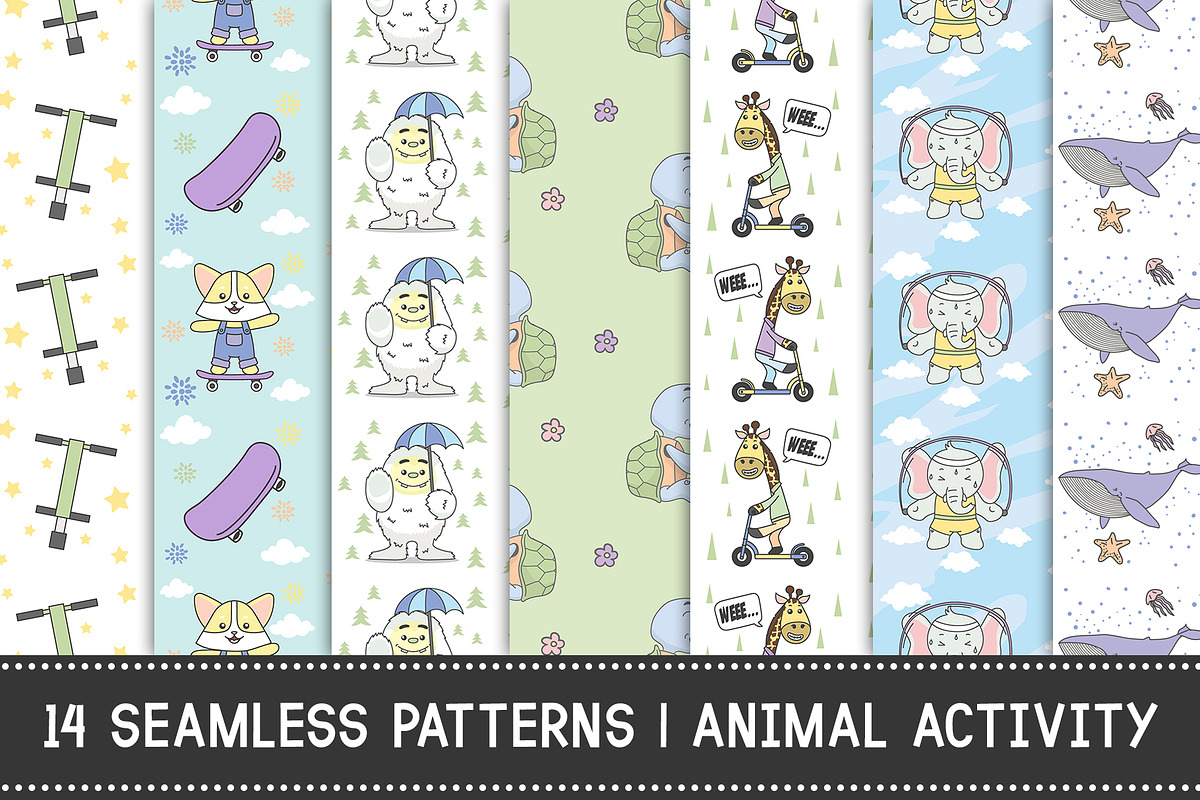 14 Seamless Pattern | Animal in Patterns - product preview 8