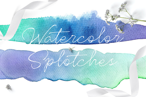 Watercolor gradient splotches in Textures - product preview 10
