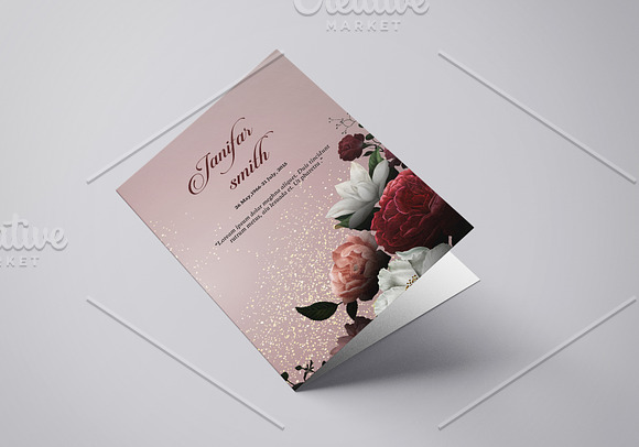 Funeral Program Template - V959 in Brochure Templates - product preview 2