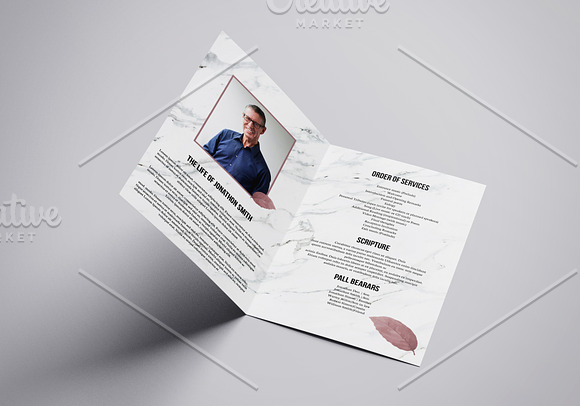 Funeral Program Template - V960 in Brochure Templates - product preview 1