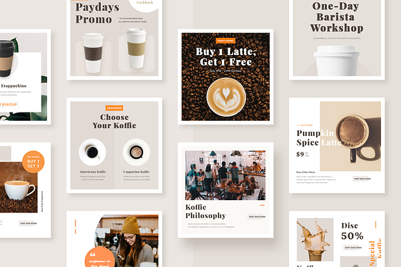 Instagram Template -  Koffie in Instagram Templates - product preview 2