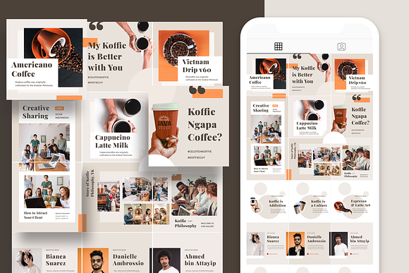 Instagram Template -  Koffie in Instagram Templates - product preview 6