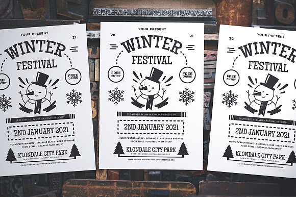 Winter Fest Flyer in Flyer Templates - product preview 2