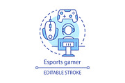 Esports gamer concept icon