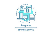 Programs concept icon