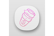 Reusable coffee cup app icon