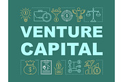 Venture capital word concepts banner