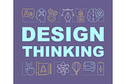 Design thinking word concepts banner