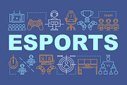 Esports word concepts banner