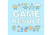 Game result word concepts banner