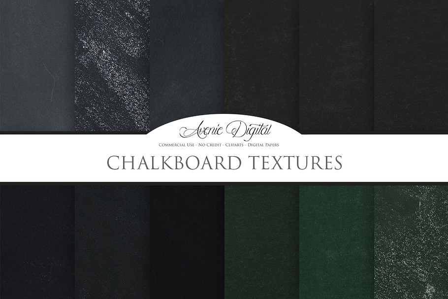 Chalkboard Textures Digital Papers in Textures - product preview 8